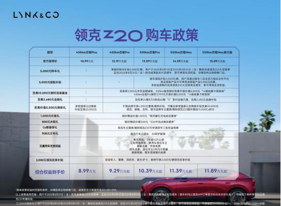 无压力拿下自己的首台品质SUV！领克Z208.99万起
