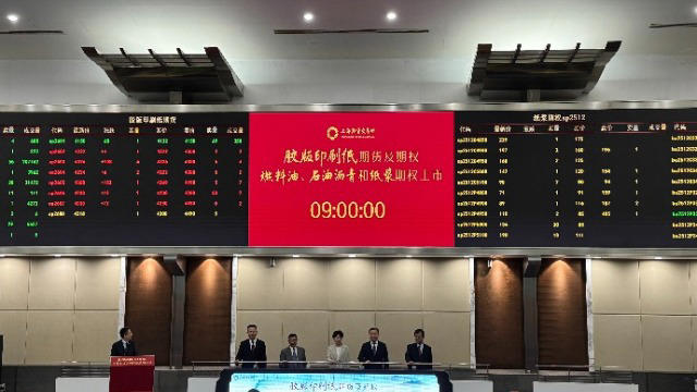 胶版印刷纸期货及期权，燃料油、石油沥青和纸浆期权正式挂牌交易