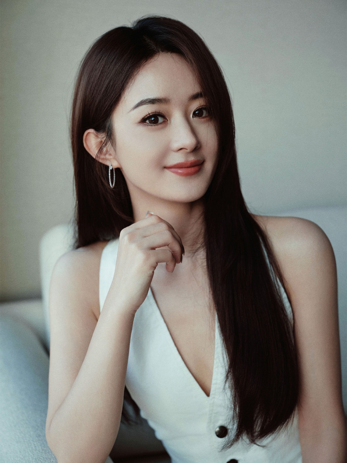 赵丽颖白月光造型太美