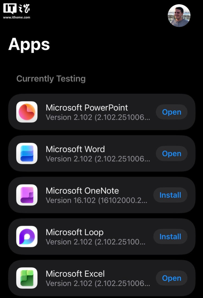iOS 测试版 Excel、Word 和 PowerPoint 等Office应用启用新图标