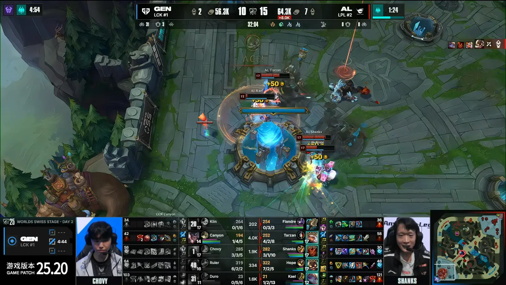 AL1-0击败GEN，面对LCK豪取2连胜！kael波比完美发挥，Ruler难救主