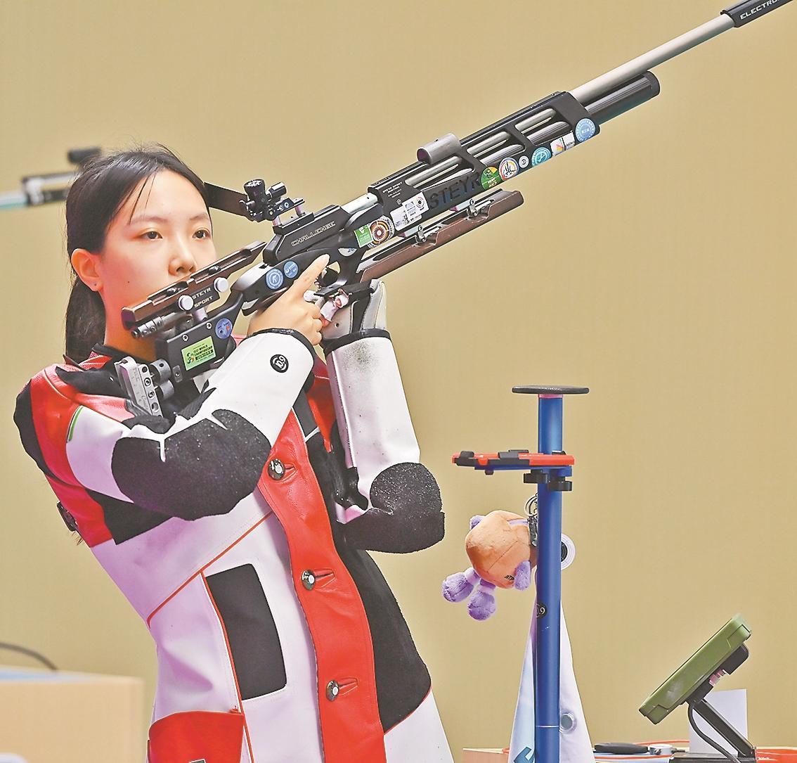 女子50米步枪三姿上演惊天逆转 浙江队小将击败队友夺冠