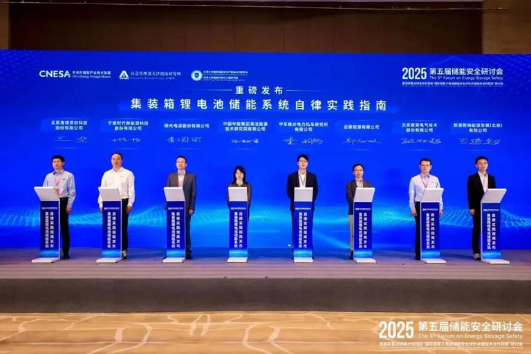 推动储能产业健康发展《集装箱锂电池储能系统自律实践指南》发布