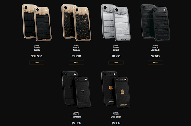 顶配卖27万 限量3台！iPhone Air定制版发布：黄金、鳄鱼皮打造超奢华