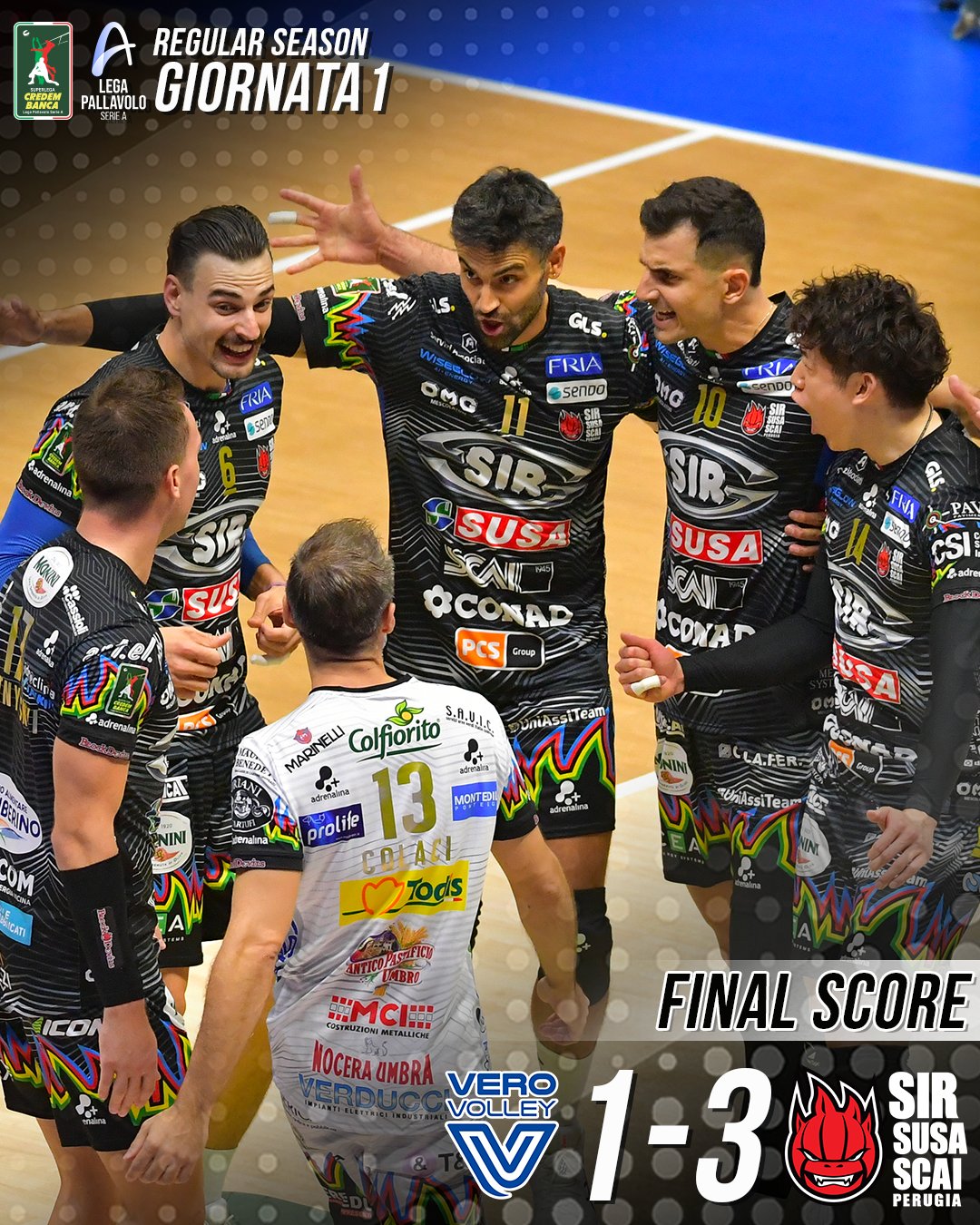 3-1！日本男排石川祐希 新赛季首秀 意超男排联赛猛砍18分