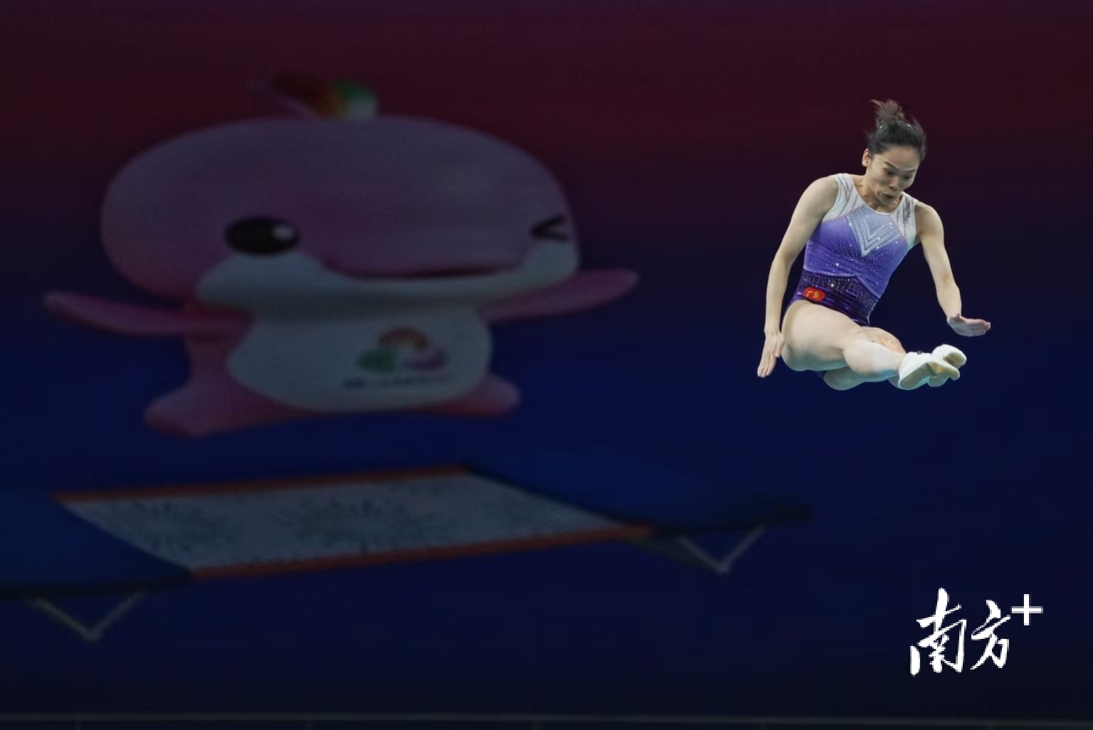 优雅的“空中芭蕾”！十五运会蹦床项目正式开赛