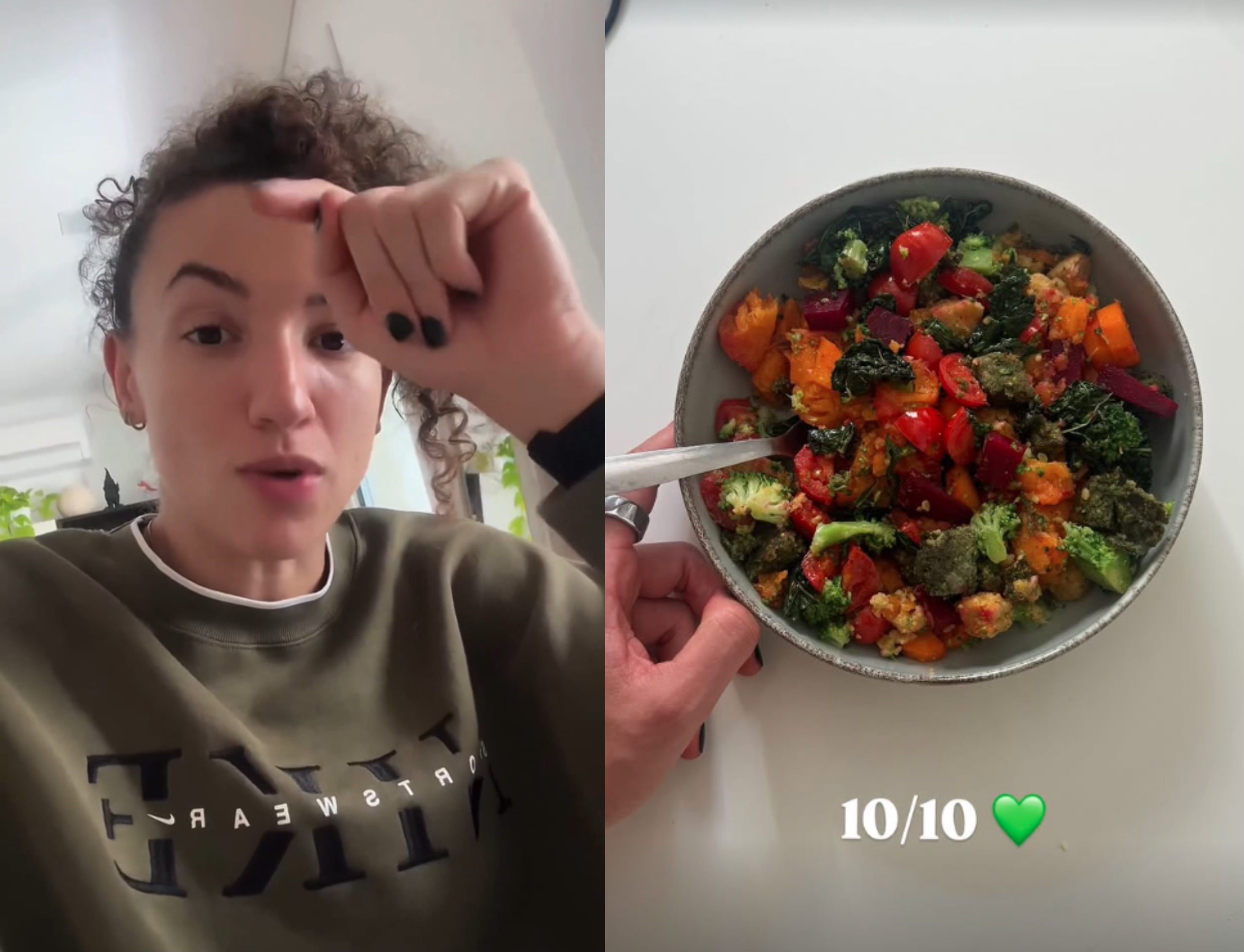 巴西女排加比 分享厨艺：虽然看起来有点糟糕 但味道真的很好