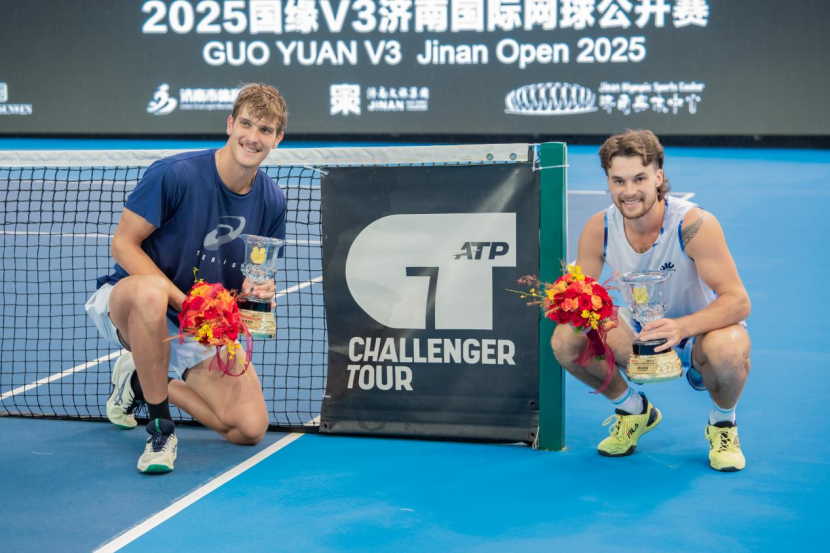 首冠落定！新西兰搭档夺得2025济南国际网球公开赛男双冠军