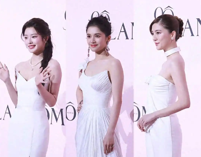 倪妮张凌赫张婧仪晚宴同框，俊男美女美得各有千秋，好权威的三张脸