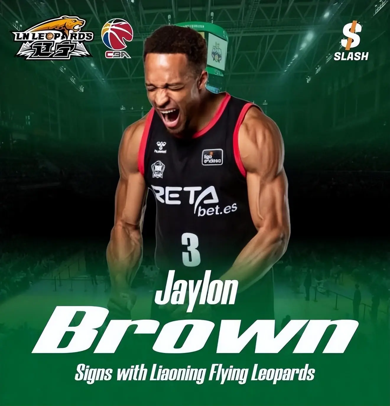 悬念揭晓，辽宁男篮正式签约杰隆布朗，场均14+6，敲定四外援阵容