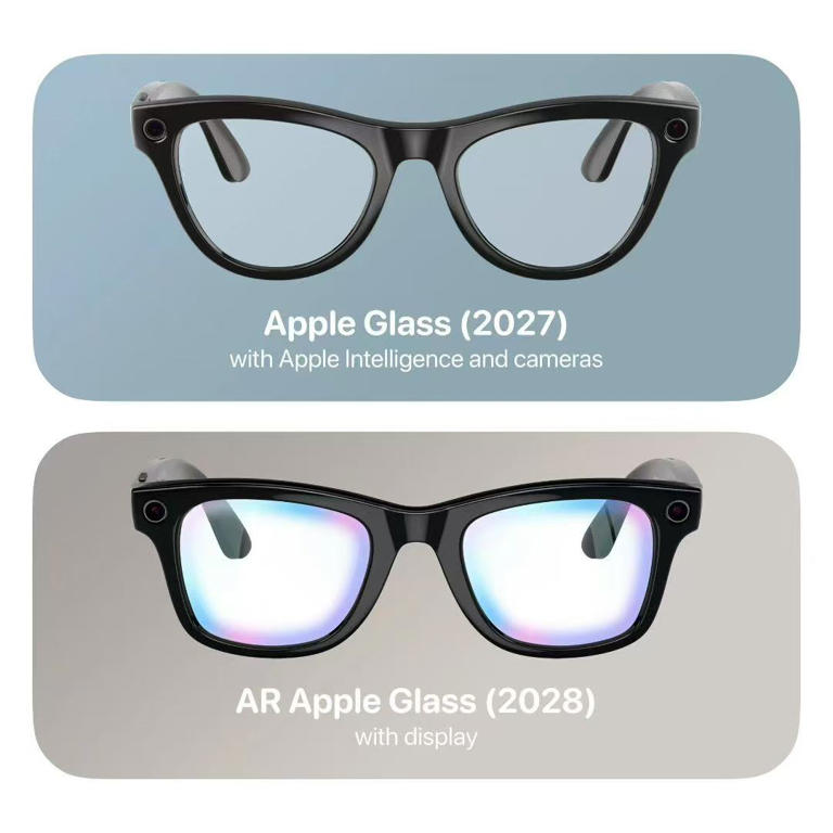 苹果首款 Apple Glass 智能眼镜曝光：2026 年发布