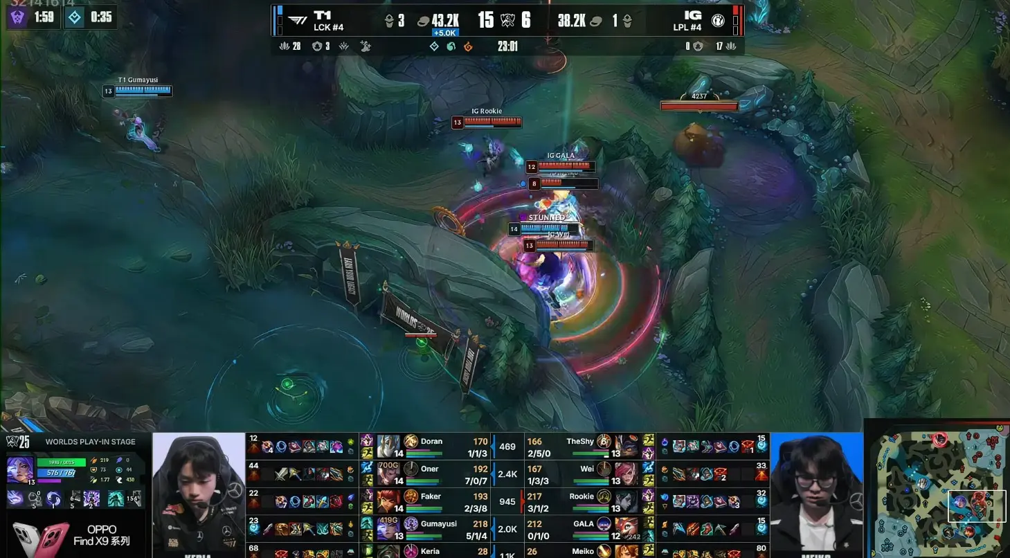 Oner无敌赵信七进七出，T1电龙魂摧枯拉朽拿下第三局先下赛点