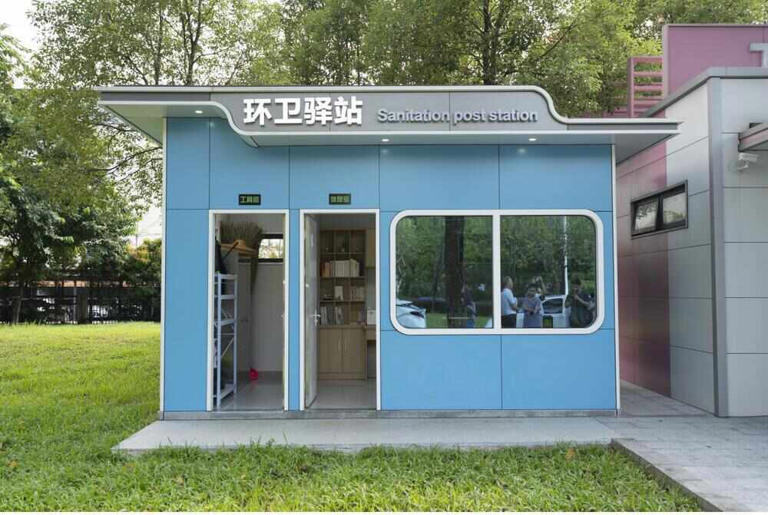 环卫工人节将至，广州黄埔新款环卫驿站“上岗”