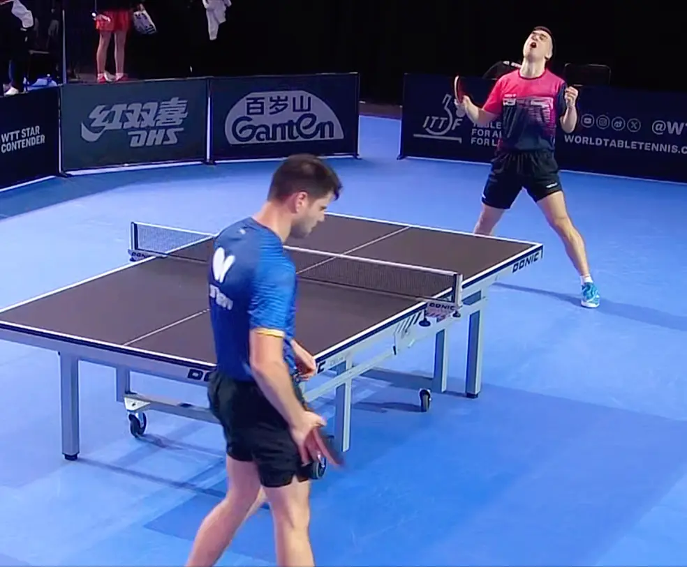 WTT球星赛：惊天逆转！男单世界冠军一轮游，2-0领先连丢3局
