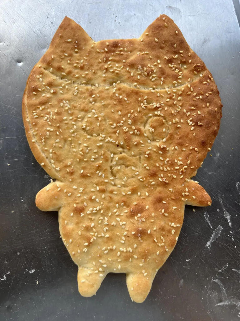 他为孩子们烤出“歼-35”烧饼，每个只卖1块钱！