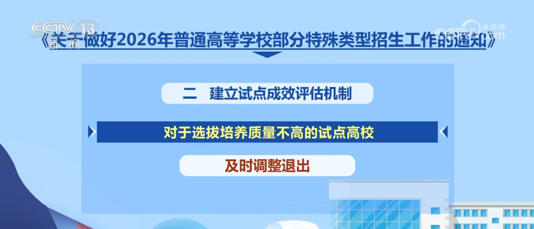 2026年普通高校部分特殊类型招生有哪些新要求？一文梳理↓