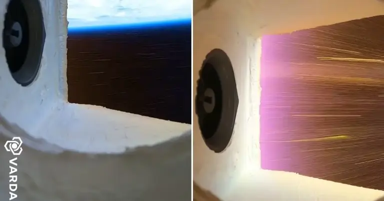 航天器重返地球视频震撼发布：等离子体轨迹闪烁如星