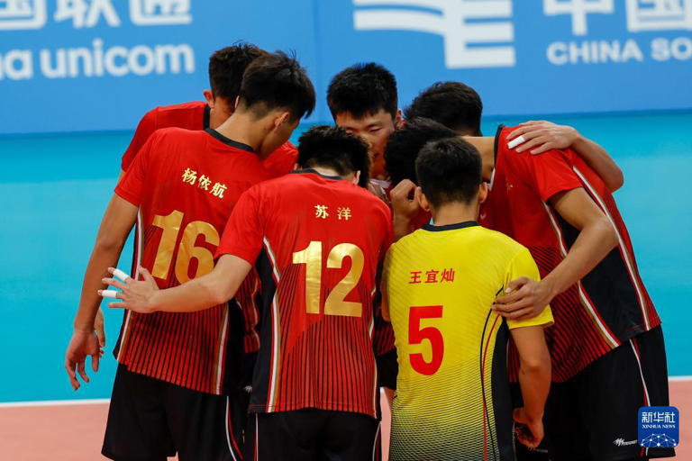 全运会｜排球——男子18岁以下组小组赛：山东队胜山西队