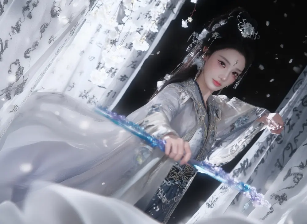 《暗河传》彭小苒：紫衣面纱掀翻古装剧审美，超美的