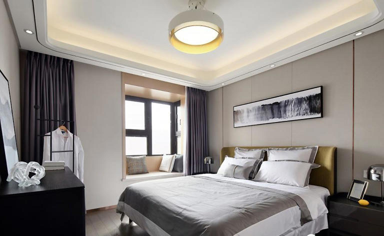 现代简约风案例：以灰色为主调，细节藏时尚，装出前卫舒适家