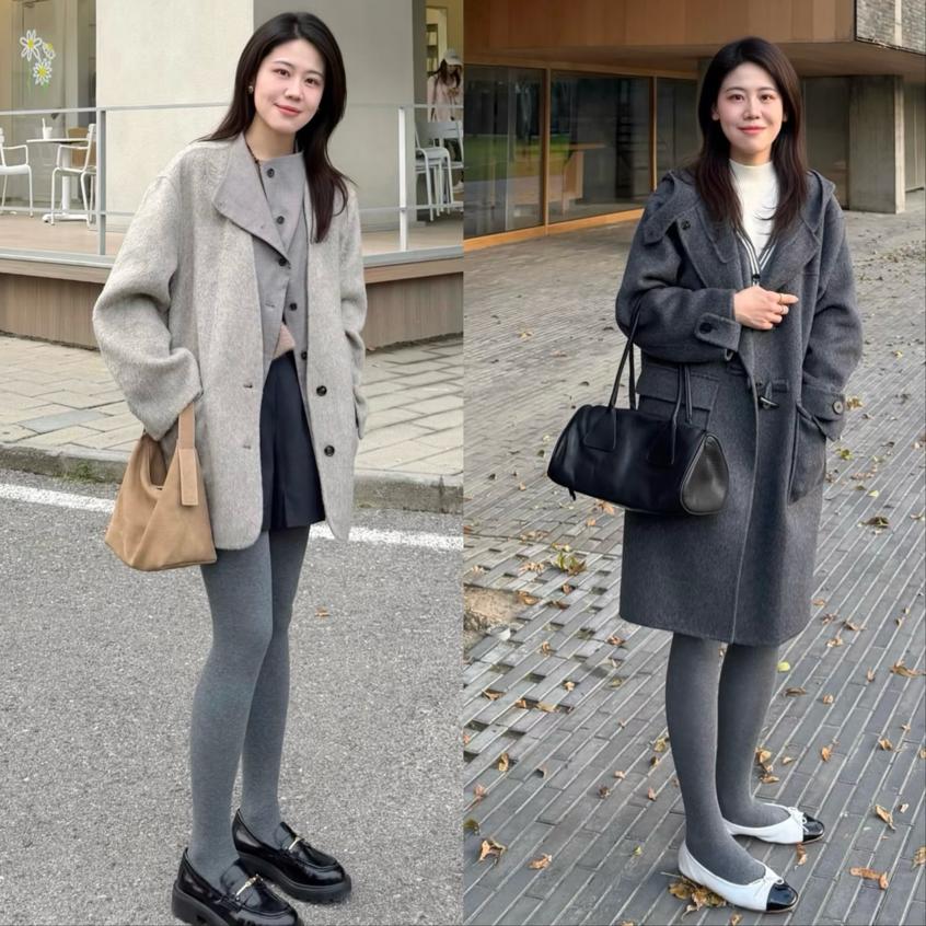 秋天过了一半才发现，打底裤失宠，满街都是“奶奶裤”，时髦保暖