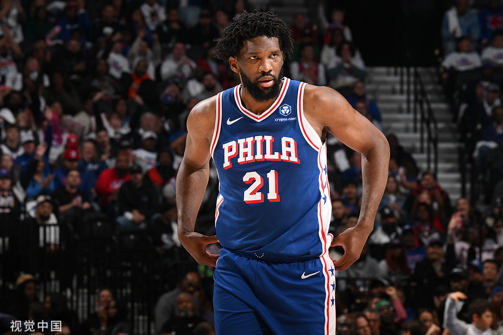 76人：恩比德因左膝伤病管理 缺席明日对魔术的比赛