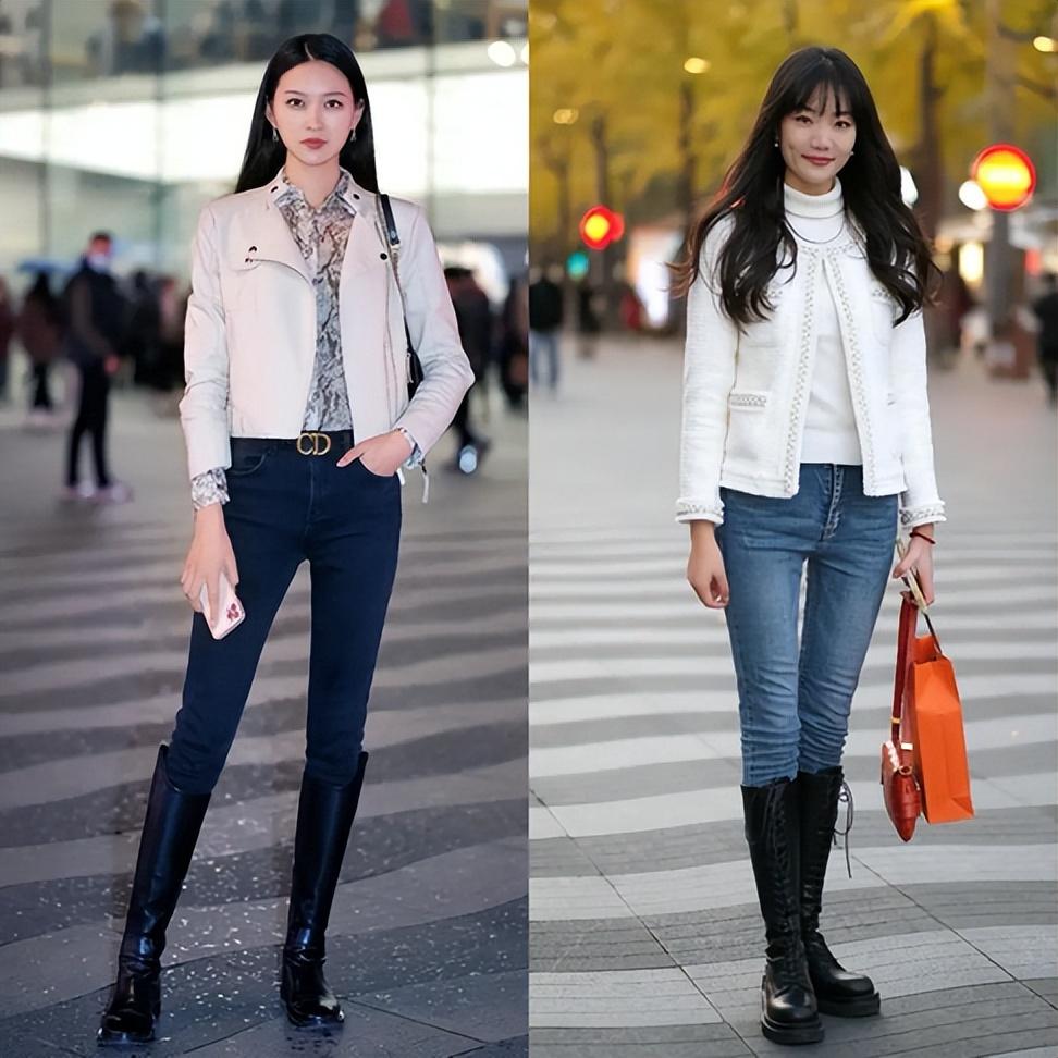 运动鞋不兴了，今年流行穿牛仔裤+靴子，解锁优雅和时髦！