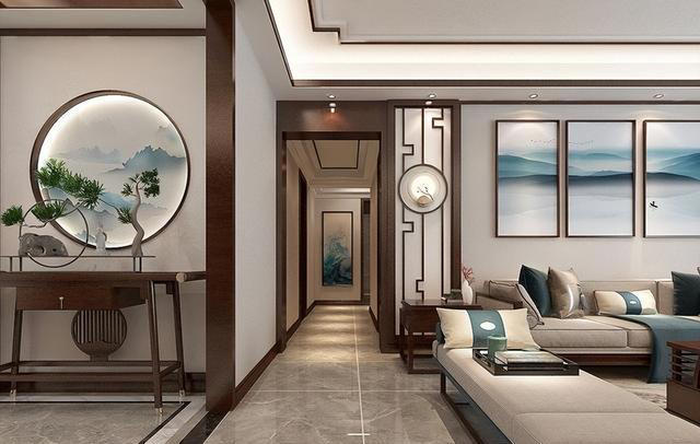 中式风的装修就是好看，进门就亮了，整体有一种清新脱俗的既视感