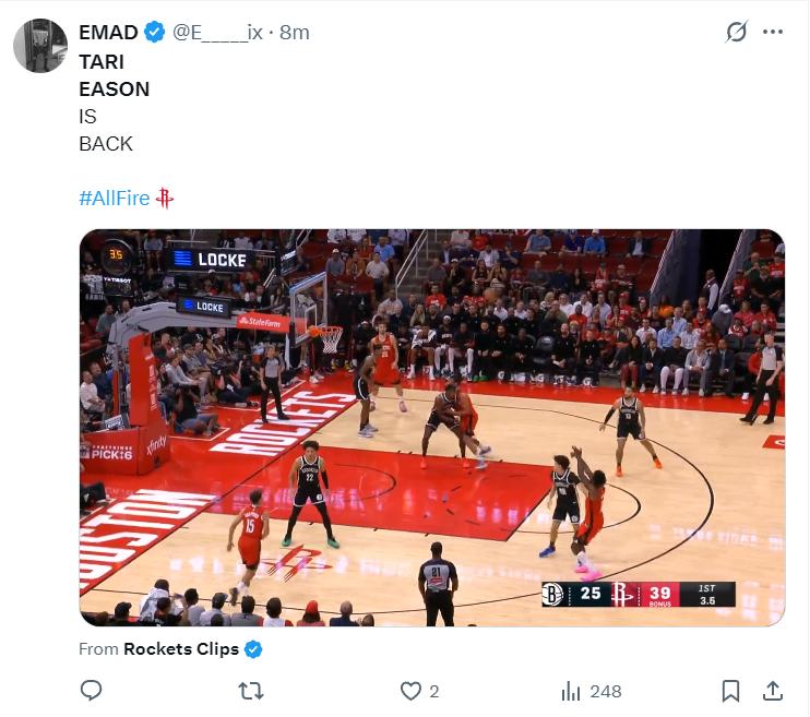 半场5记三分创生涯新高！伊森20+4完全觉醒 休媒：他归位了