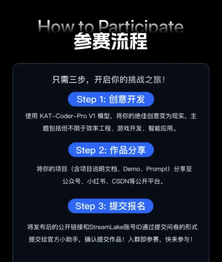 快手KwaiKAT AI开发挑战赛启动，以KAT-Coder-Pro V1赋能开发者，赢iPhone 17等大奖