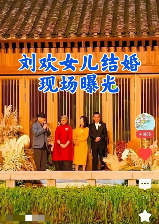 刘欢女儿大婚！34岁刘一丝红发耀眼 新郎儒雅 父母笑逐颜开