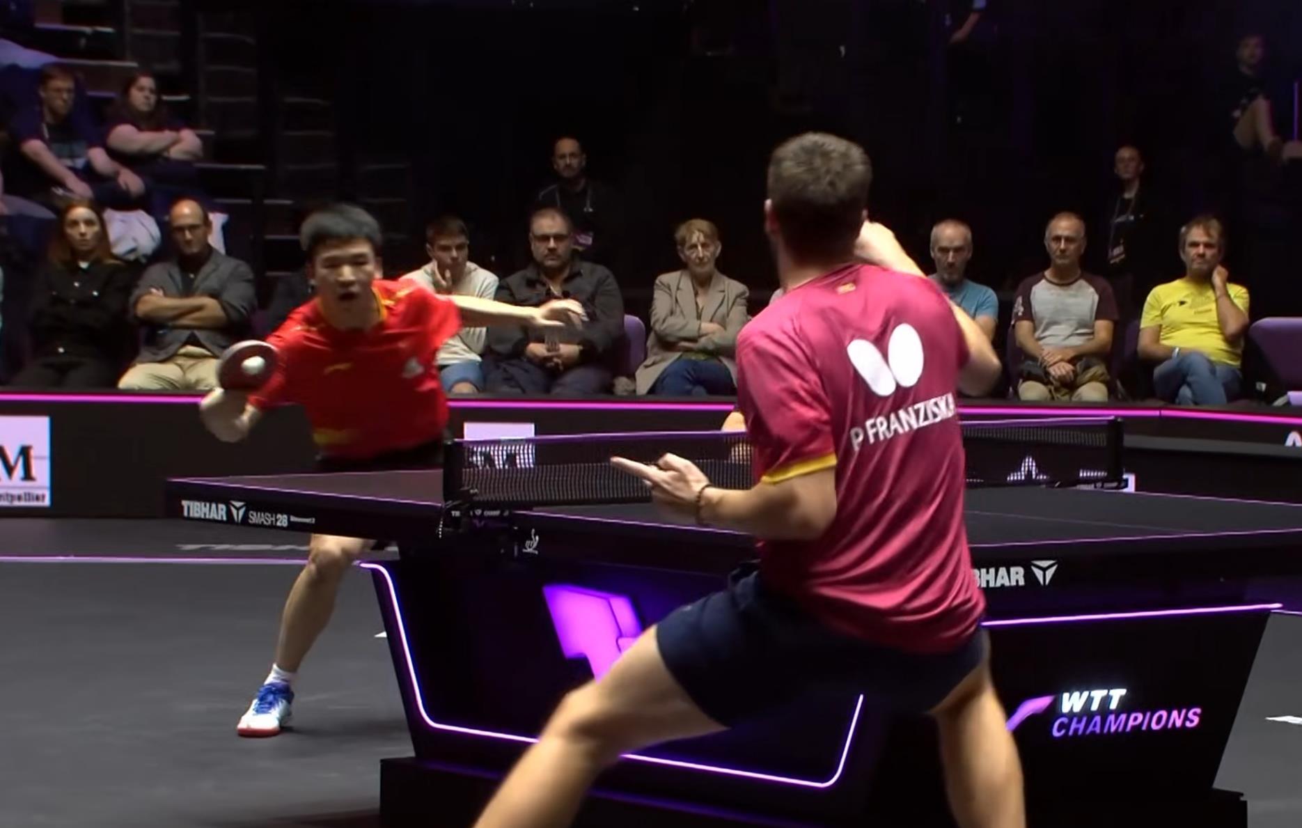 糟糕！国乒男单全军覆没！蒙彼利埃站：向鹏被弗朗西斯卡3-2淘汰