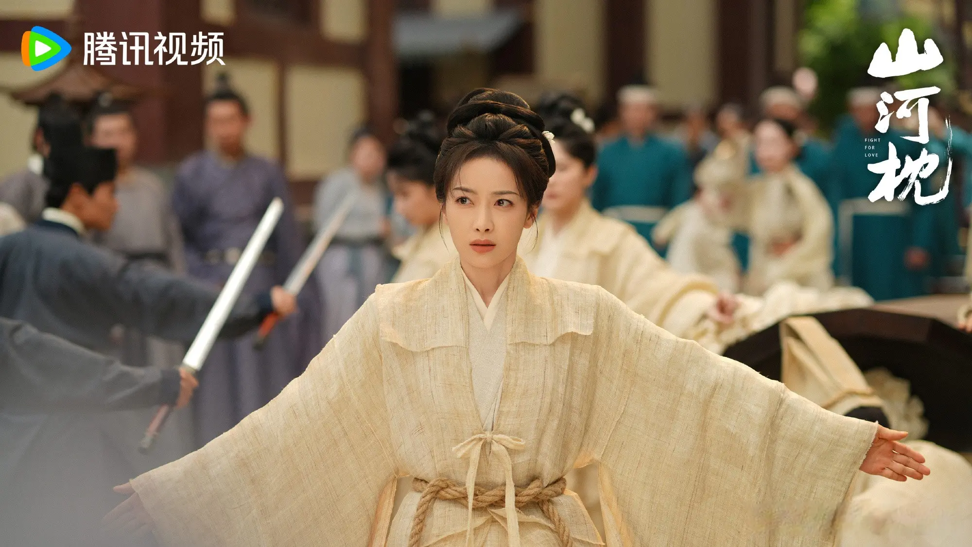 丁禹兮宋茜《山河枕》首播4集，热度破23000，观众的评价出奇一致