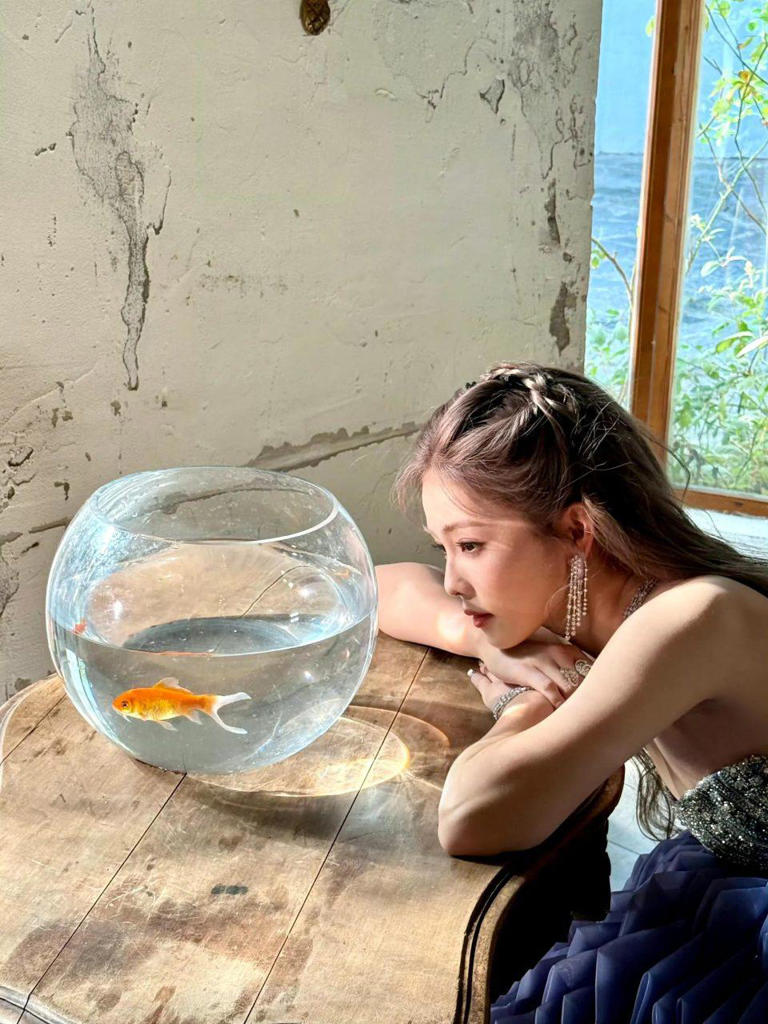 荣耀时刻的蓝裙女神，白鹿把 “星河” 穿在了身上