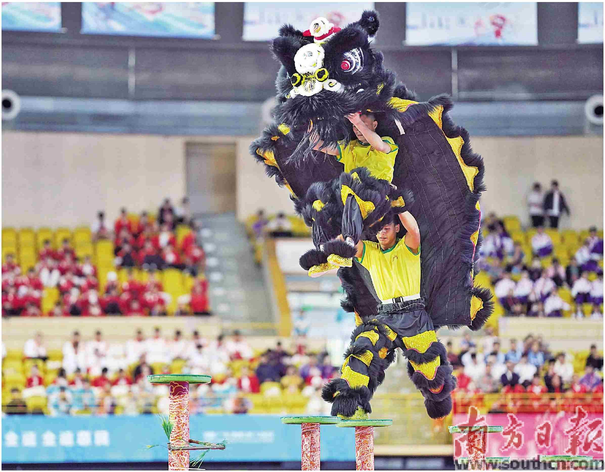 龙狮舞动 闪耀禅城