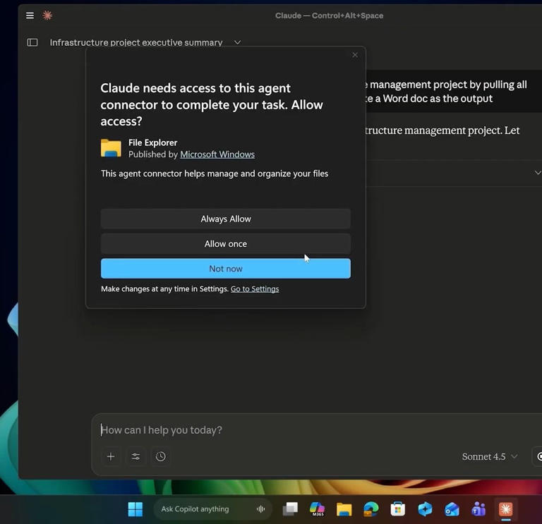 微软 Win11 将支持 Claude 等 AI 应用读取你的本地文件