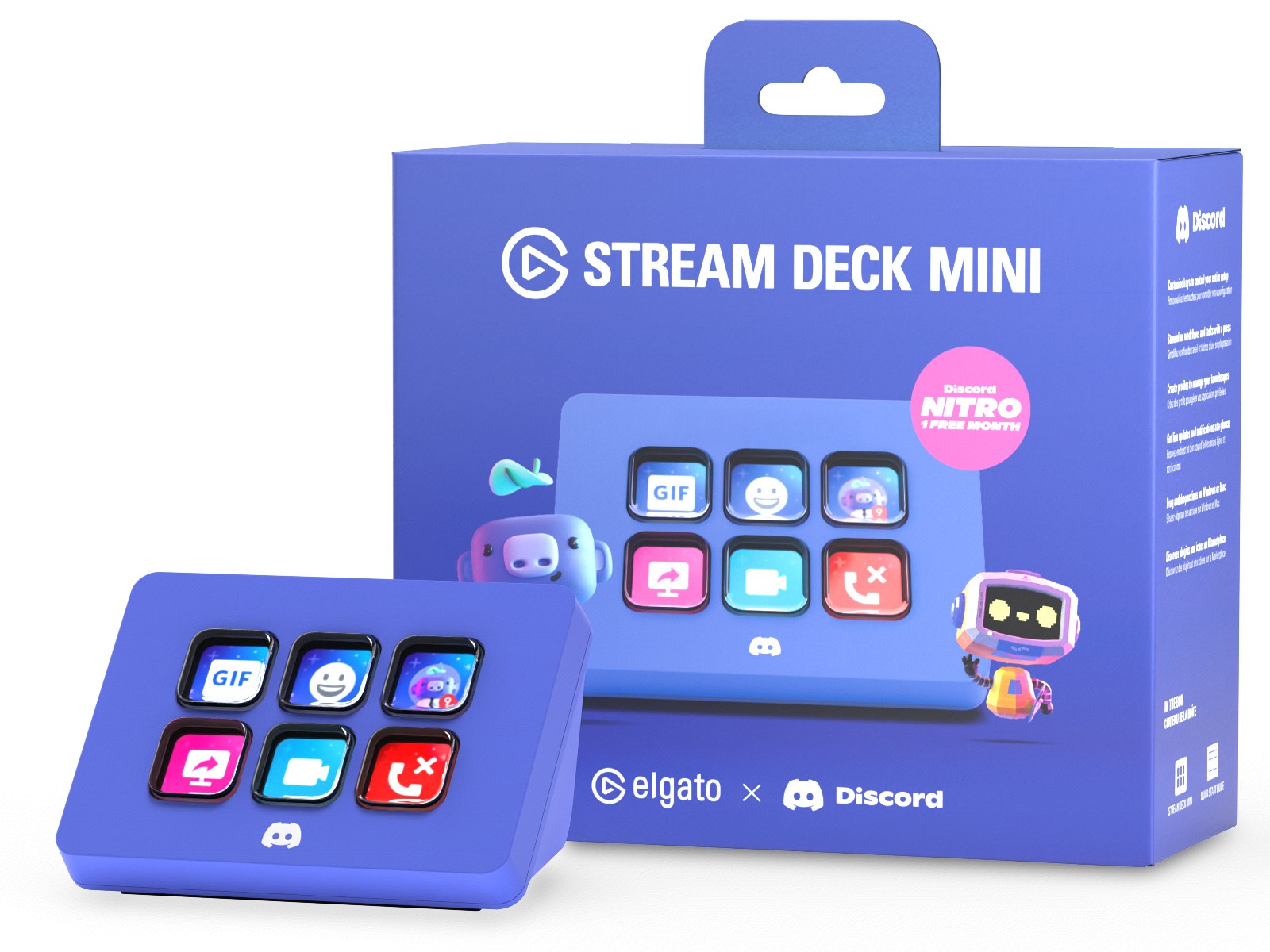 标志蓝紫外观：Elgato 推 Discord 版 Stream Deck Mini 直播控台