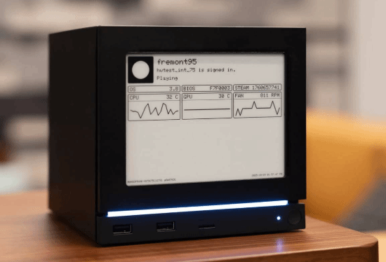 Steam主机电子墨水屏不对外售卖 可显示温度等数据