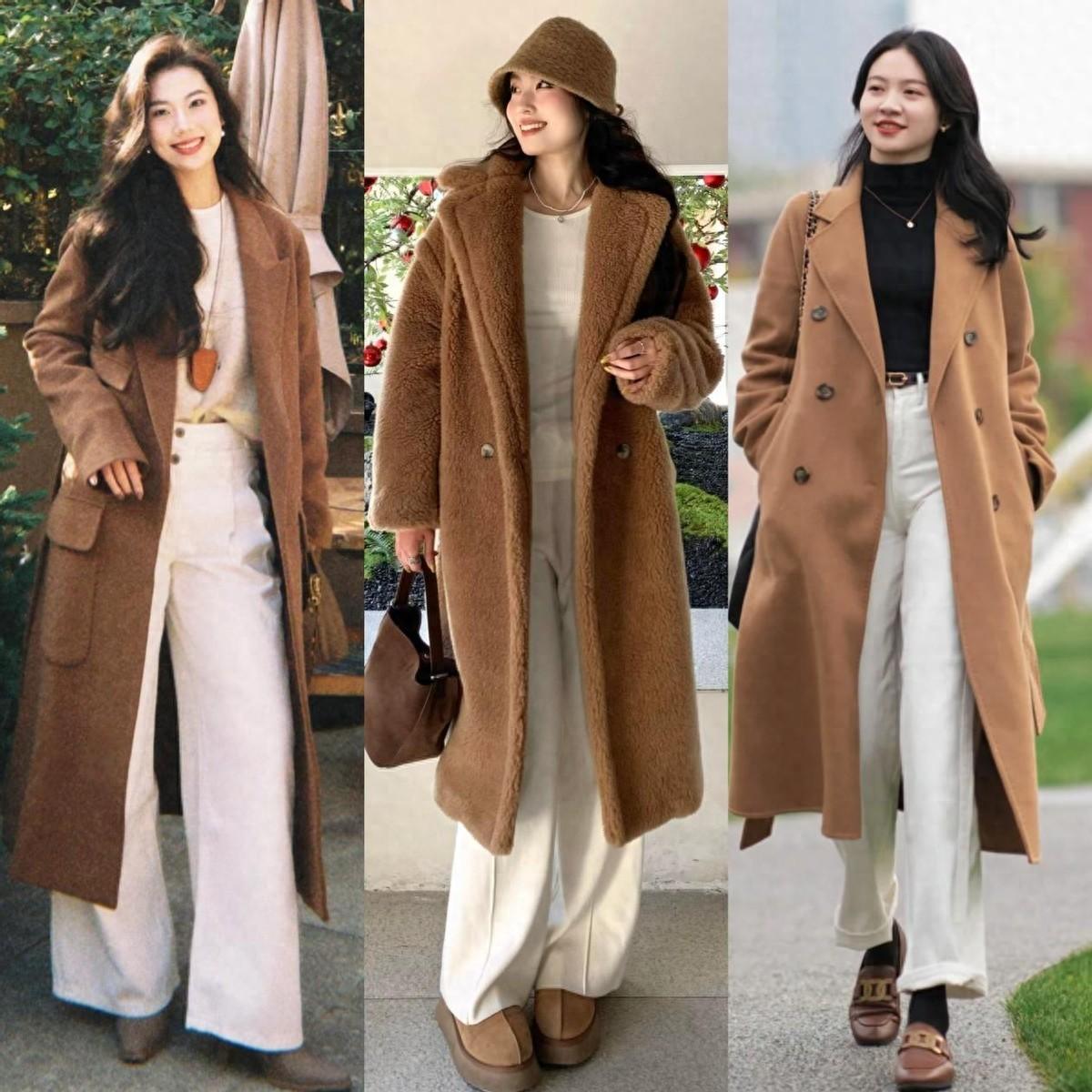 今年穿大衣流行“配白裤子不配牛仔裤”，这几种穿搭，穿出高级感