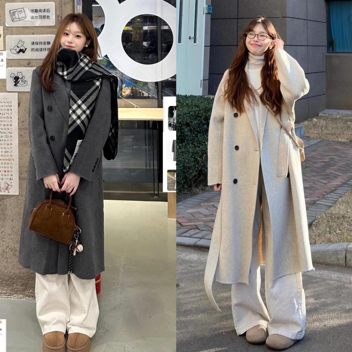 今年穿大衣流行“配白裤子不配牛仔裤”，这几种穿搭，穿出高级感