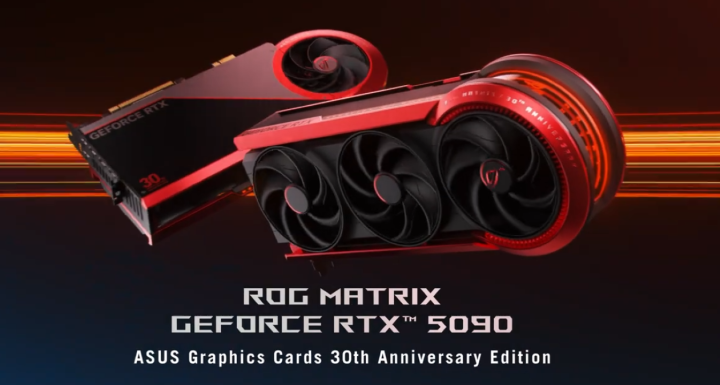 华硕正式发布Matrix系列RTX 5090显卡，定价4000美元