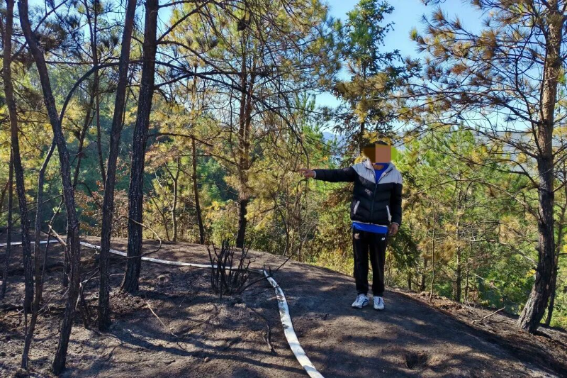 违规用火引山火！两人被行拘