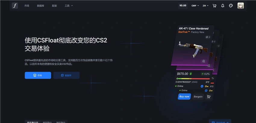 [指南]如何使用csfloat database查询饰品