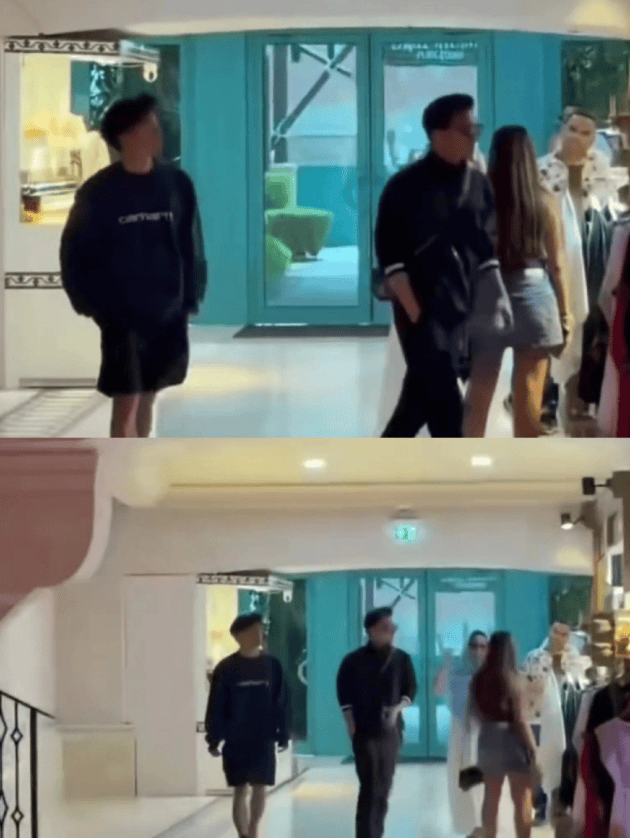 谢霆锋大儿子现身马场！18岁穿黑色西装身姿挺拔，笑起来还有酒窝