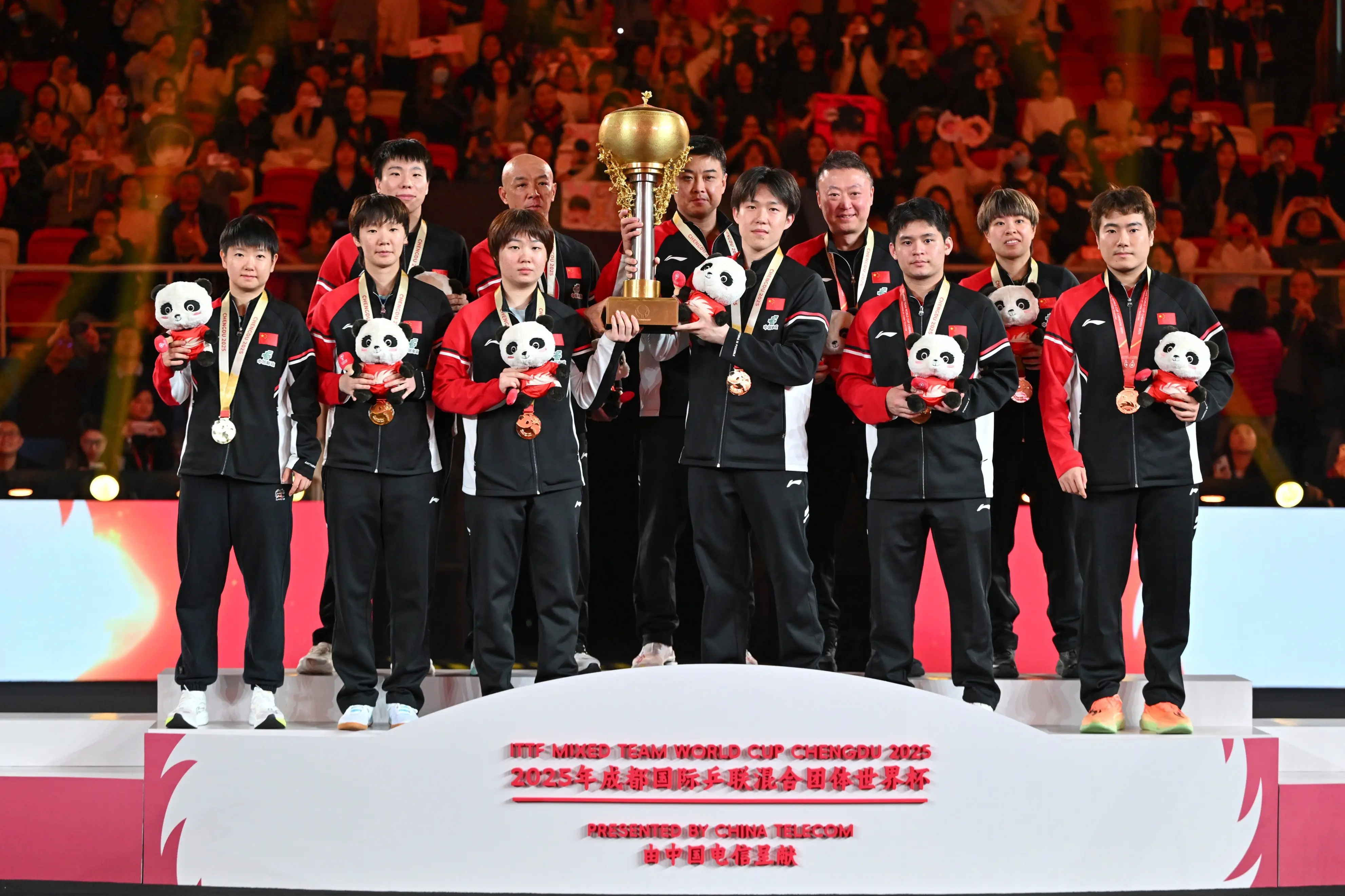 国乒新增一位世界冠军！林诗栋11场全勤，王楚钦三线作战出场12次