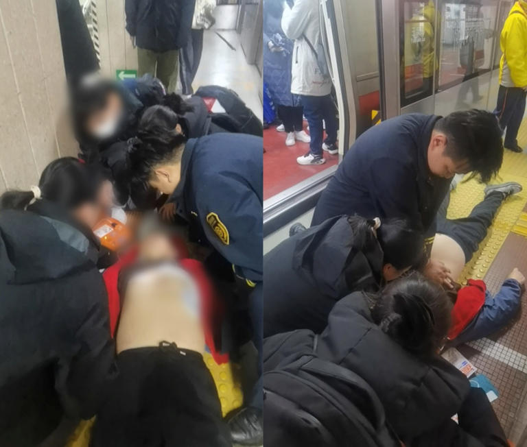 地铁早高峰上演13分钟生死急救 这套救命操作一定要学