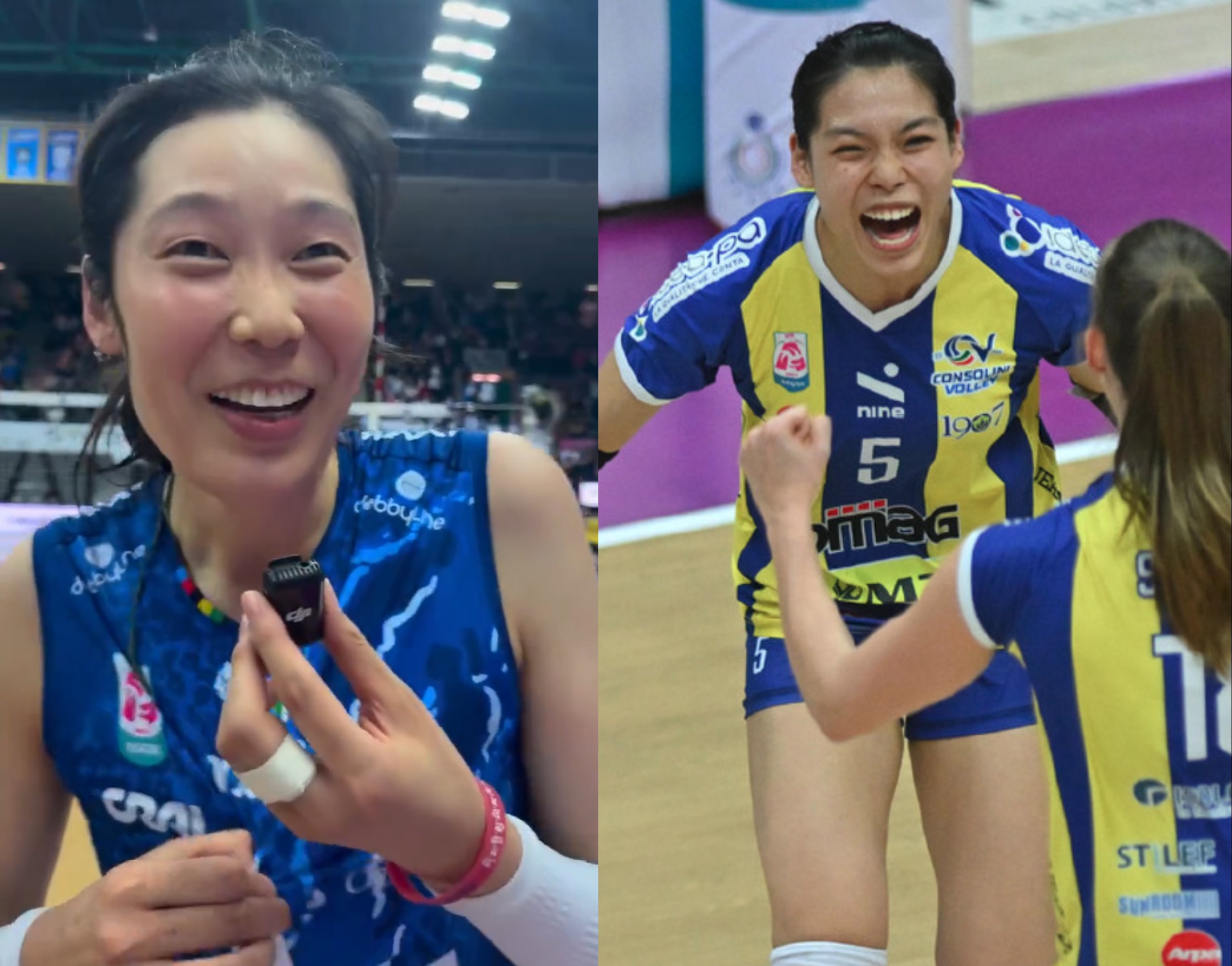 MVP朱婷赛后秀英语 庄宇珊轰27扣 “中国德比”在意甲女排赛场打响