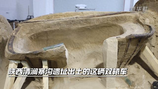 在清涧寨沟遗址!这是我国目前发现年代最早的双辕车实物!