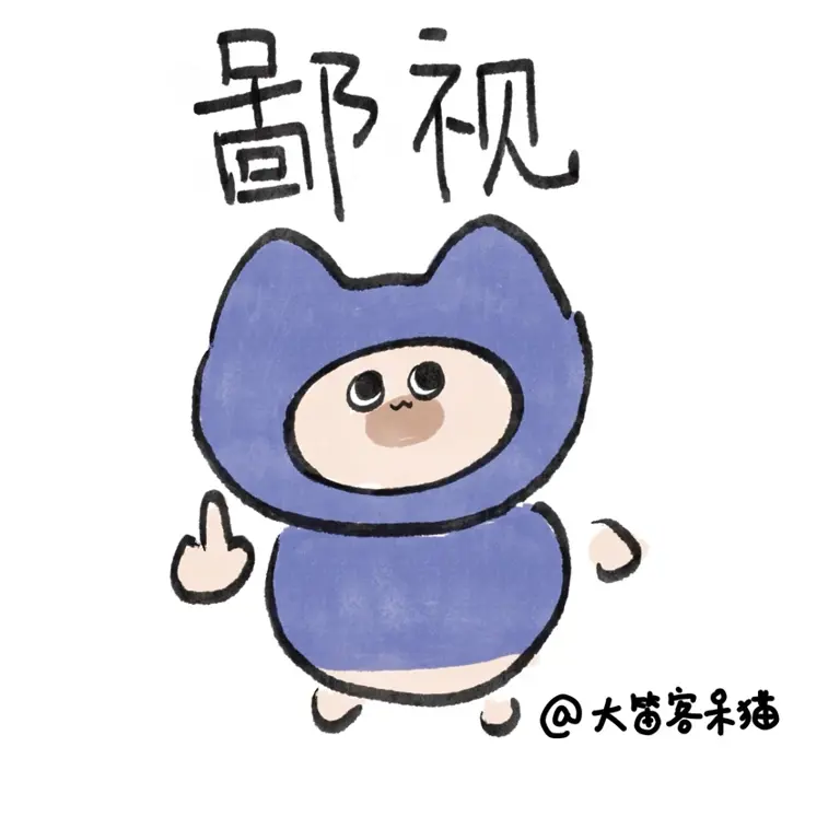 大笛客的呆猫表情包第一弹合集整理