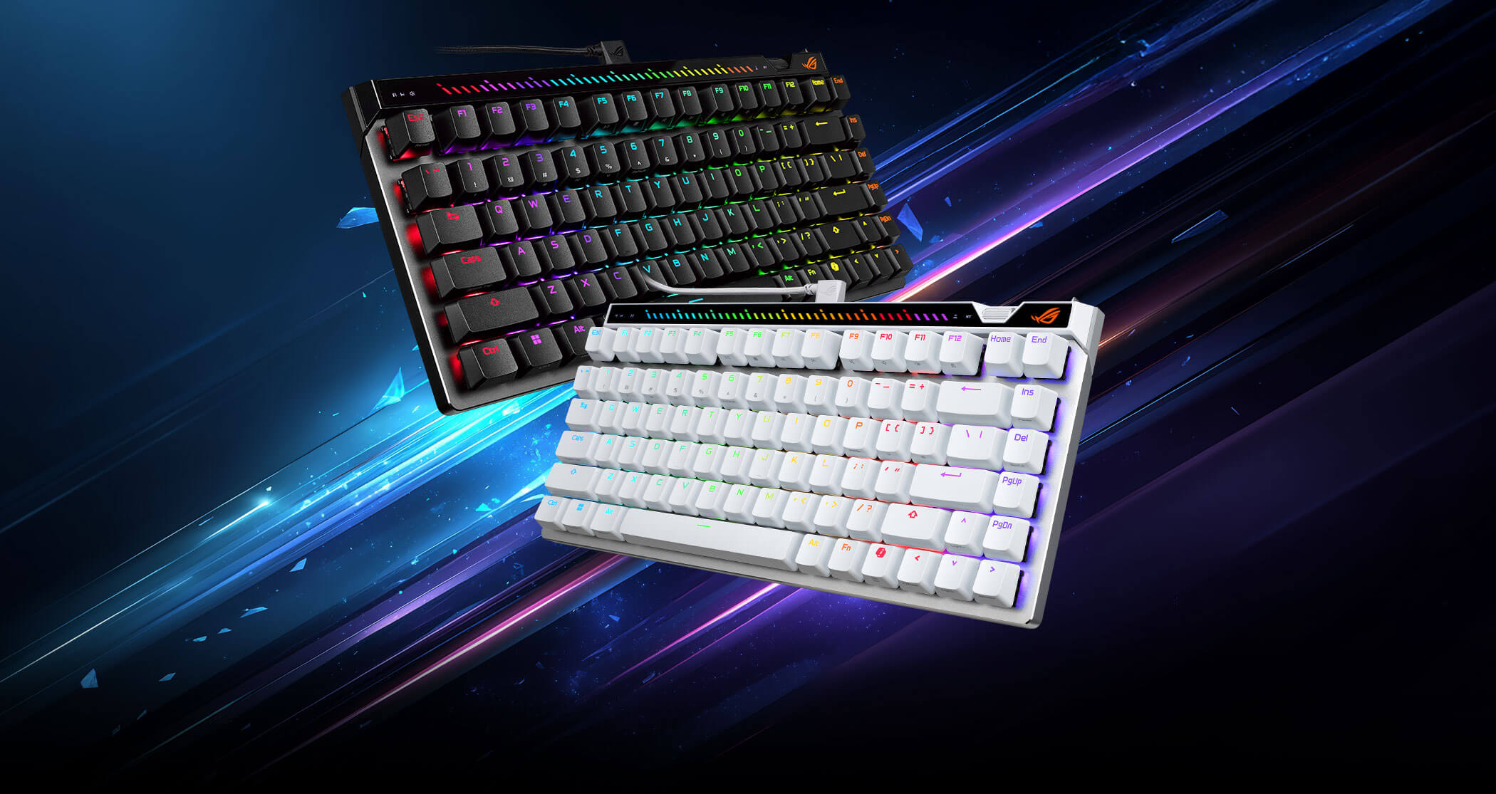 华硕 ROG 推魔导士 Ace 75 HE 键盘：75% 磁轴，集成多重控制硬件